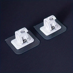 2pcs Adjustable Adhesive Curtain Rod Holder