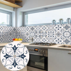 10pcs Waterproof Vinyl Wall Stickers for Home Decor Self Adhesive Tile Decals