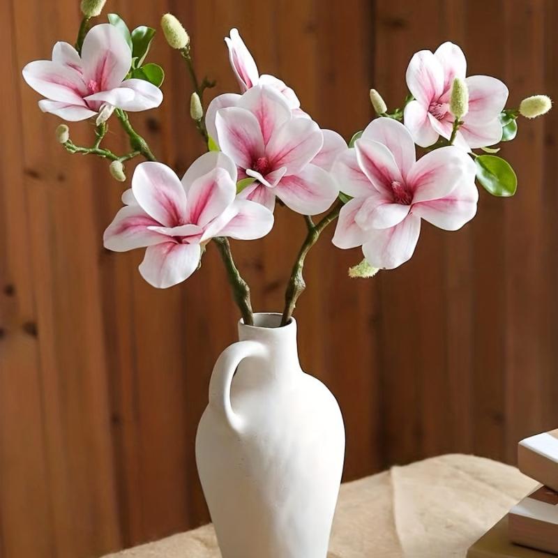 Artificial Magnolia Flower for Weddings and Home Decor