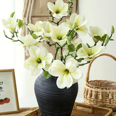 Artificial Magnolia Flower for Weddings and Home Decor