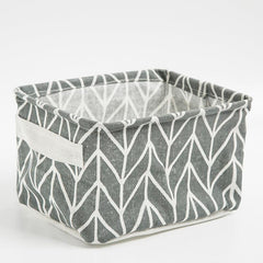 Fabric Foldable Storage Basket Linen Desktop Storage Box