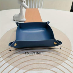 Nordic PU Leather Storage Tray for Jewelry and Cosmetics
