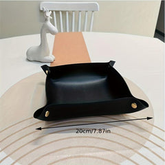 Nordic PU Leather Storage Tray for Jewelry and Cosmetics