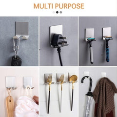 2pcs Razor Holder Shaver Hook Self Adhesive Heavy Duty Stainless Steel