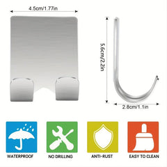 2pcs Razor Holder Shaver Hook Self Adhesive Heavy Duty Stainless Steel