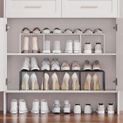 Divider Shoe Rack Cabinet Shelf for Bedroom Decor Space Saving Organizer