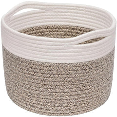 Vintage Round Storage Basket Handles Durable Gift Basket