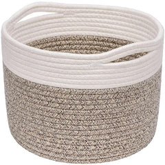 Vintage Round Storage Basket Handles Durable Gift Basket