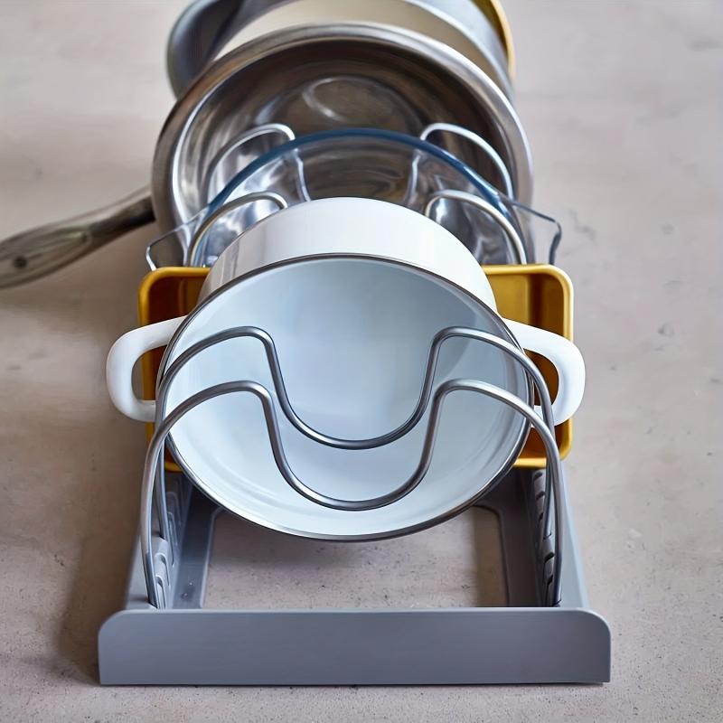 Expandable Pot Rack Pan Organizer Cabinet Organizer Cookware Organizer
