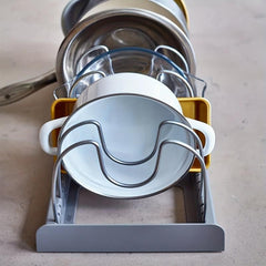 Expandable Pot Rack Pan Organizer Cabinet Organizer Cookware Organizer