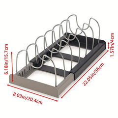 Expandable Pot Rack Pan Organizer Cabinet Organizer Cookware Organizer
