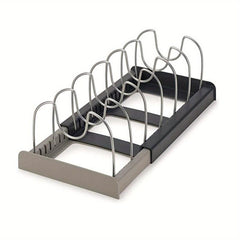 Expandable Pot Rack Pan Organizer Cabinet Organizer Cookware Organizer