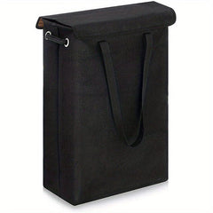 Slim Laundry Basket With Lid Tall Thin Laundry Hamper Handles Waterproof Fabric