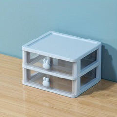 Small Plastic Jewelry Storage Box Desktop Drawer Organizer