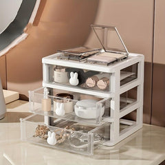 Small Plastic Jewelry Storage Box Desktop Drawer Organizer