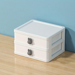 Small Plastic Jewelry Storage Box Desktop Drawer Organizer
