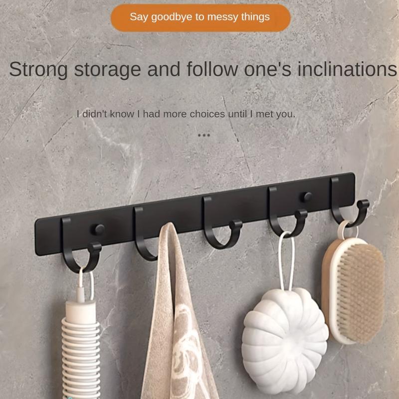 Wall Mounted Coat Hook for Easy Organization 4 Hooks