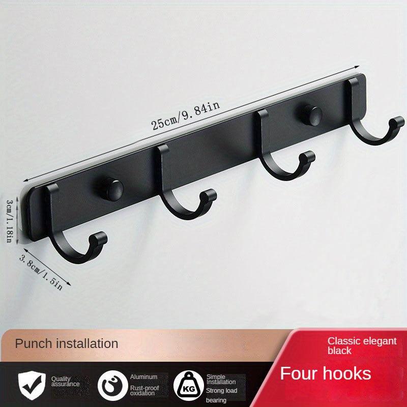Wall Mounted Coat Hook for Easy Organization 4 Hooks