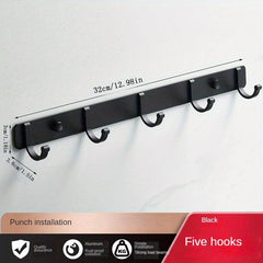 Wall Mounted Coat Hook for Easy Organization 4 Hooks