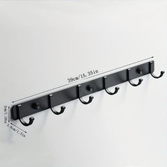 Wall Mounted Coat Hook for Easy Organization 4 Hooks