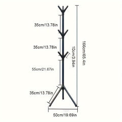 Assembly Floor Coat Rack Iron Garment Rack
