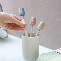 4pcs Mini Toothbrush Head Cover Set for Travel & Home Bathroom Organizer