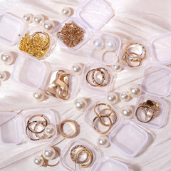 Transparent Portable Jewelry Organizer Box Travel Storage Case