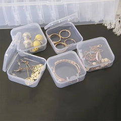 Transparent Portable Jewelry Organizer Box Travel Storage Case