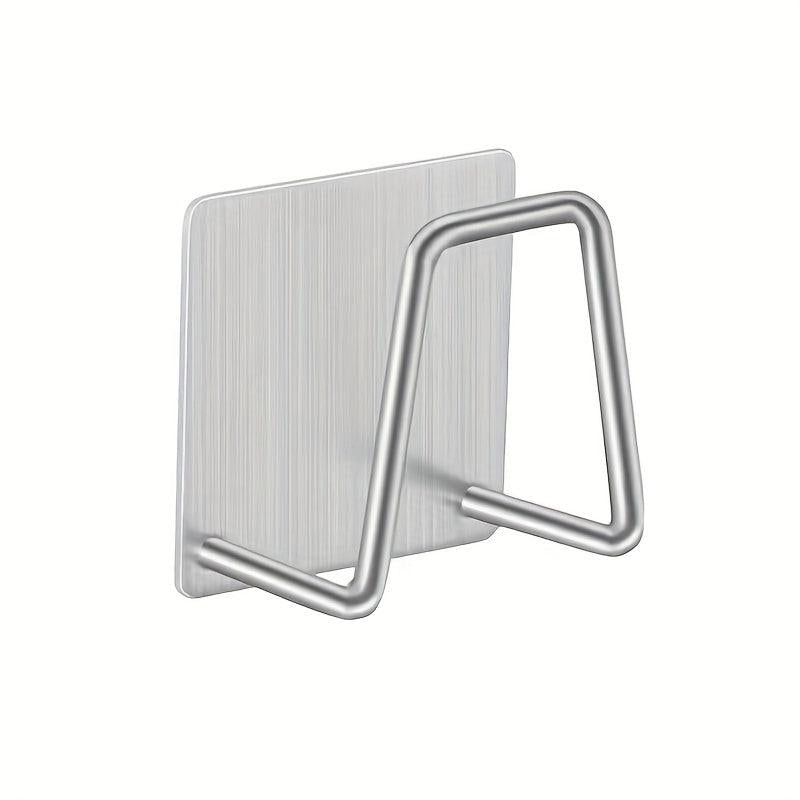 Metal Sink Sponge Holder Adhesive Stainless Steel Rack Hook