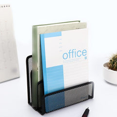 Stylish Iron Mesh Book Rack File Rack Letter Box Organize Books Files Letters