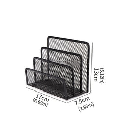 Stylish Iron Mesh Book Rack File Rack Letter Box Organize Books Files Letters