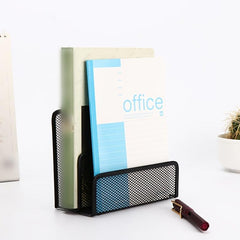 Stylish Iron Mesh Book Rack File Rack Letter Box Organize Books Files Letters
