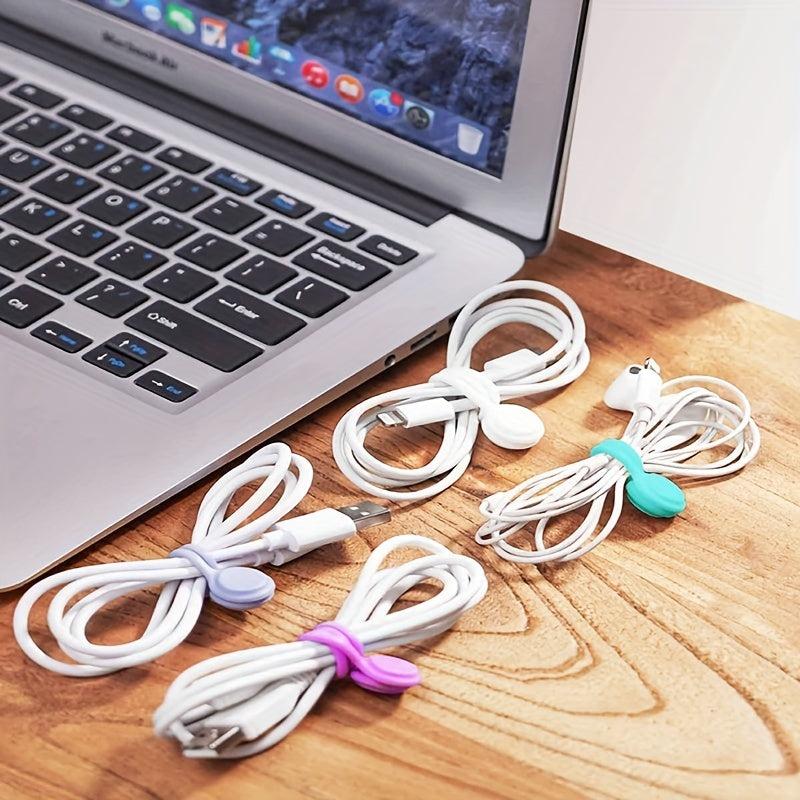 8pcs Magnetic Cable Clips - Cord Manager Earphone Wrap