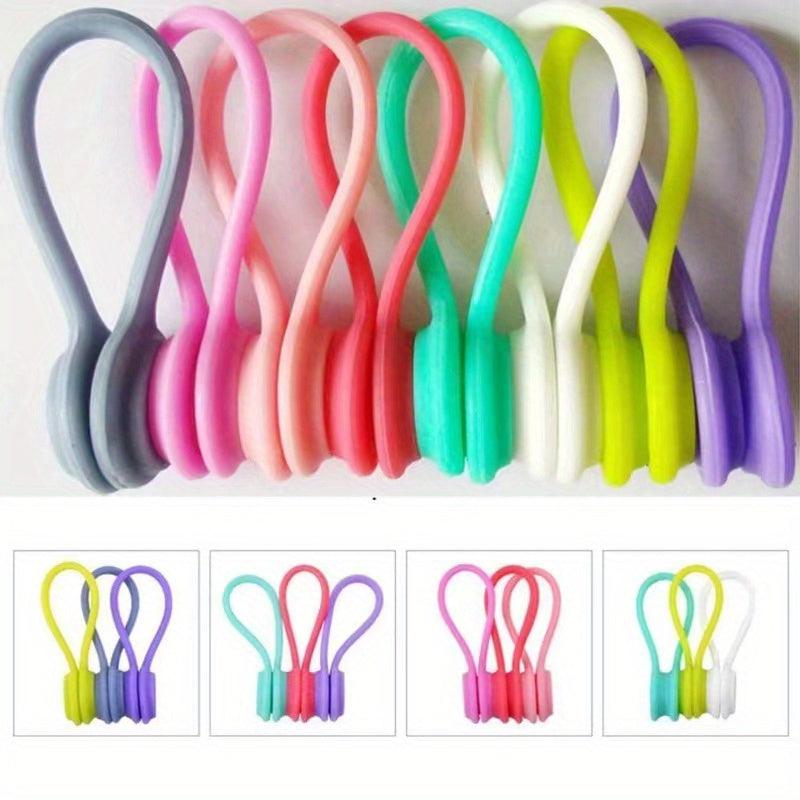 8pcs Magnetic Cable Clips - Cord Manager Earphone Wrap