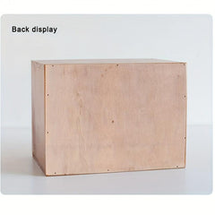 Vintage Wooden Storage Drawer Office Desktop 3-Layer Small Cabinet