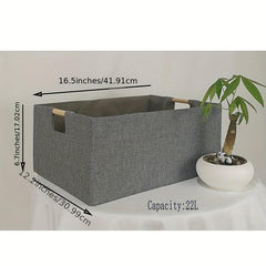 Storage Bin For Shelves Foldable Closet Baskets with Handles