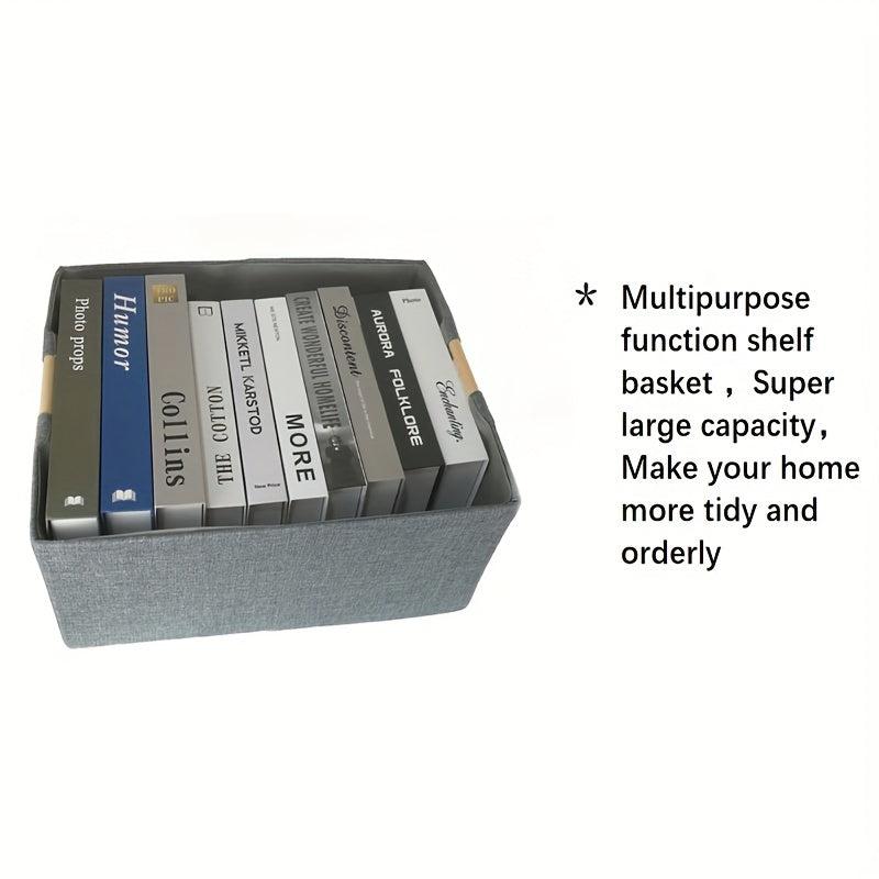 Storage Bin For Shelves Foldable Closet Baskets with Handles