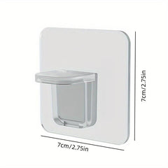 Plastic Hanging Rod Holder Strong Bracket for Curtain Rod Book Shelf Dividers