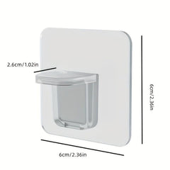 Plastic Hanging Rod Holder Strong Bracket for Curtain Rod Book Shelf Dividers