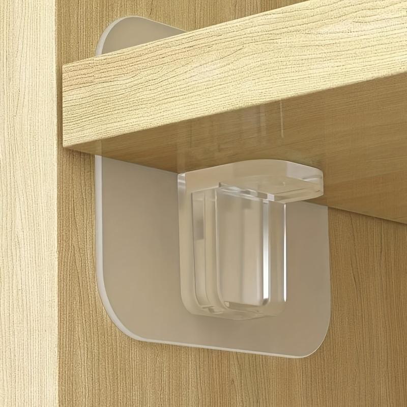 Plastic Hanging Rod Holder Strong Bracket for Curtain Rod Book Shelf Dividers