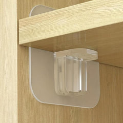 Plastic Hanging Rod Holder Strong Bracket for Curtain Rod Book Shelf Dividers