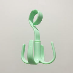 360 Degree Rotatable Four Claw Hook for Wardrobe and Tie Drying