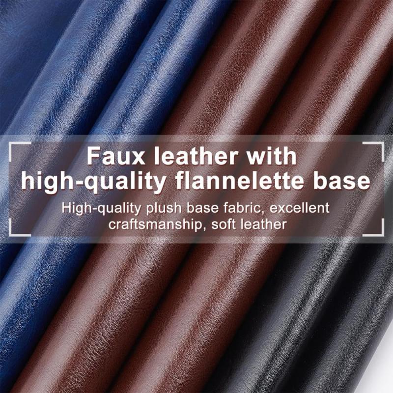 PU Leather Roll 33x139cm Solid Synthetic Faux Leather for Sewing Crafting