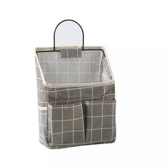 Hanging Storage Bag Wall Organiser Basket Bathroom Pocket Bedroom Dorm RV Gray