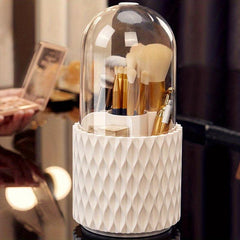 Makeup Brush Storage Box 360 Rotating Pen Holder Desktop Cosmetics Organizer