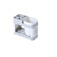 Toothbrush & Toothpaste Holder Set Bathroom Storage Rack