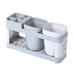 Toothbrush & Toothpaste Holder Set Bathroom Storage Rack