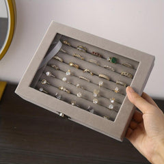 Clear Lid Jewelry Organizer for Girls and Women with Jewelry Box