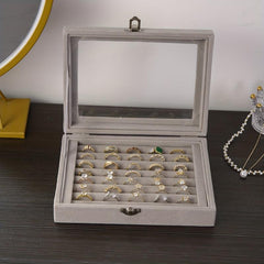 Clear Lid Jewelry Organizer for Girls and Women with Jewelry Box