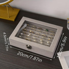 Clear Lid Jewelry Organizer for Girls and Women with Jewelry Box